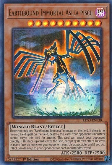 Earthbound Immortal Aslla Piscu Legendary Duelists: Season 3 Yu-Gi-Oh! card