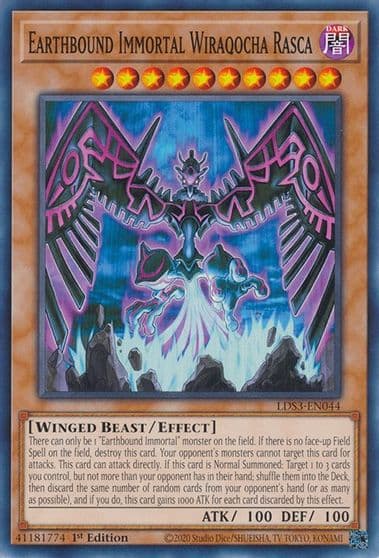 Earthbound Immortal Wiraqocha Rasca Legendary Duelists: Season 3 Yu-Gi-Oh! card