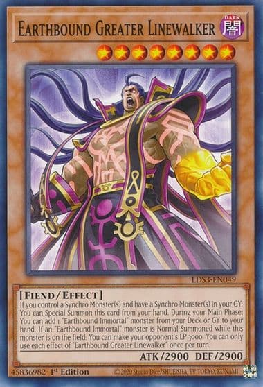 Earthbound Greater Linewalker Legendary Duelists: Season 3 Yu-Gi-Oh! card