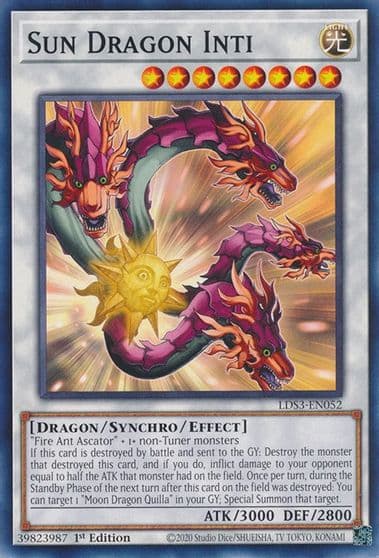Sun Dragon Inti Legendary Duelists: Season 3 Yu-Gi-Oh! card