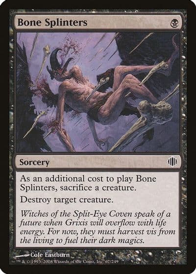 Bone Splinters Shards of Alara Magic card