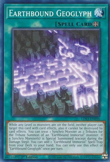 Earthbound Geoglyph Legendary Duelists: Season 3 Yu-Gi-Oh! card