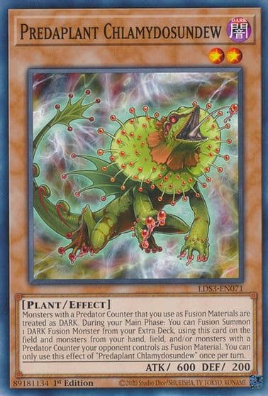 Predaplant Chlamydosundew Legendary Duelists: Season 3 Yu-Gi-Oh! card