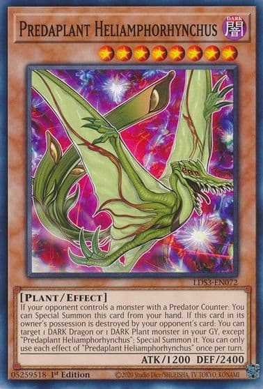 Predaplant Heliamphorhynchus Legendary Duelists: Season 3 Yu-Gi-Oh! card