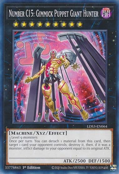 Number C15 Gimmick Puppet Giant Hunter Legendary Duelists: Season 3 Yu-Gi-Oh! card