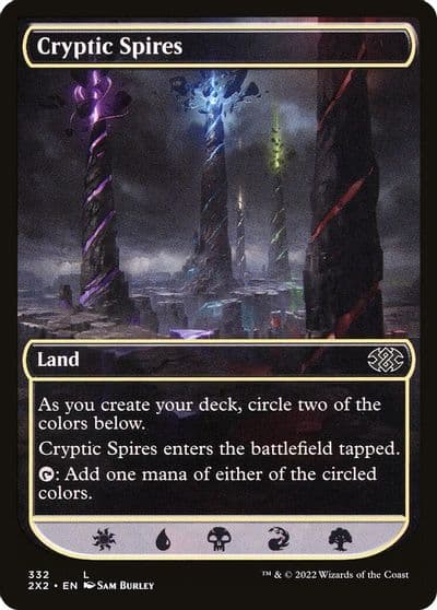 Cryptic Spires Double Masters 2022 Magic card