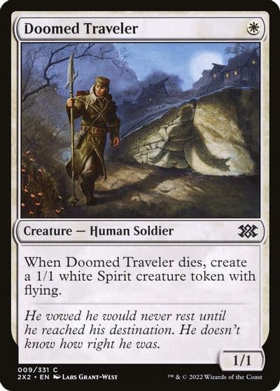 Doomed Traveler Double Masters 2022 Magic card