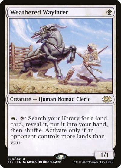 Weathered Wayfarer Double Masters 2022 Magic card