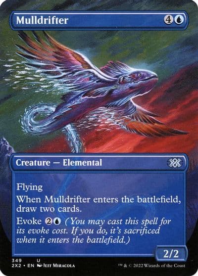 Mulldrifter Borderless Double Masters 2022 Magic card