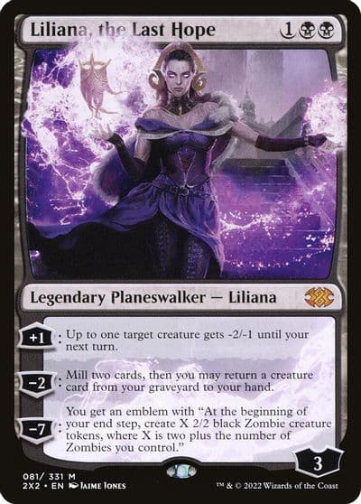 Liliana the Last Hope Double Masters 2022 Magic card
