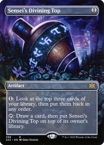 Senseis Divining Top Borderless Double Masters 2022 Magic card