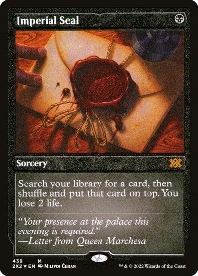 Imperial Seal Foil Etched Double Masters 2022 Magic card