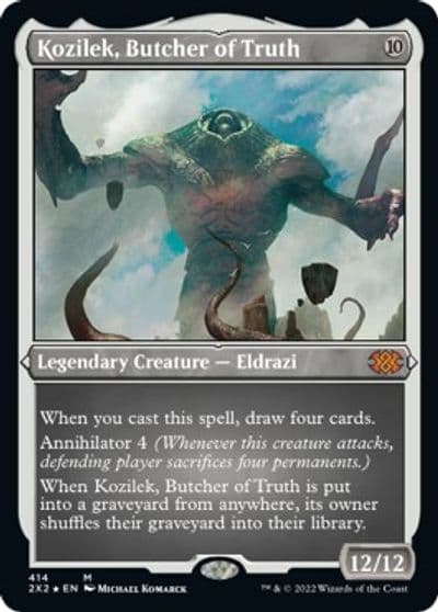 Kozilek Butcher of Truth Foil Etched Double Masters 2022 Magic card
