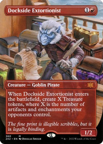 Dockside Extortionist Borderless Double Masters 2022 Magic card