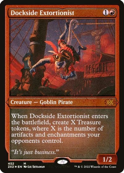 Dockside Extortionist Foil Etched Double Masters 2022 Magic card