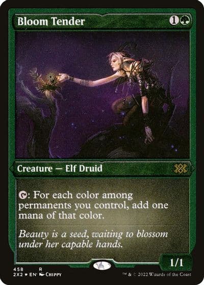 Bloom Tender Foil Etched Double Masters 2022 Magic card