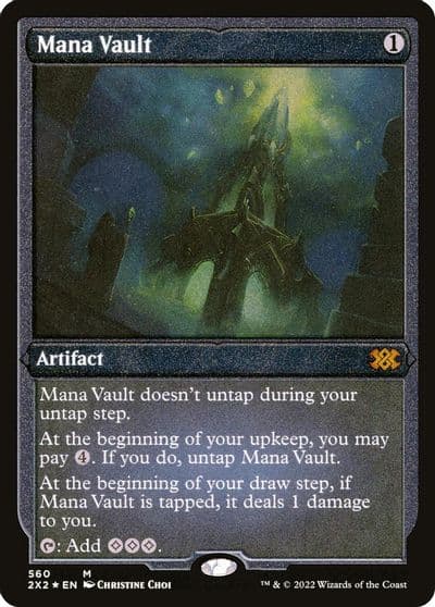 Mana Vault Foil Etched Double Masters 2022 Magic card