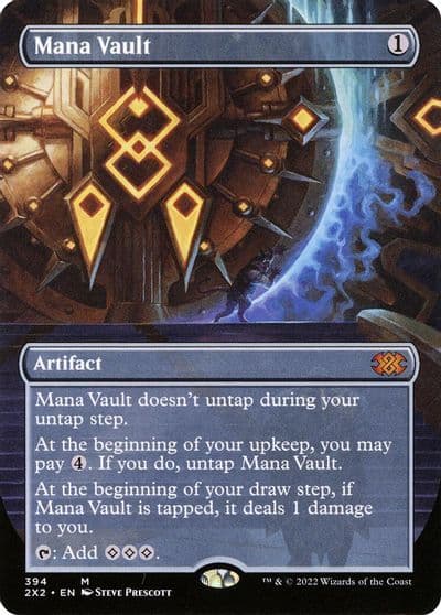 Mana Vault Borderless Double Masters 2022 Magic card
