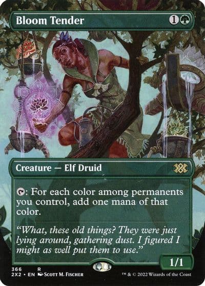 Bloom Tender Borderless Double Masters 2022 Magic card