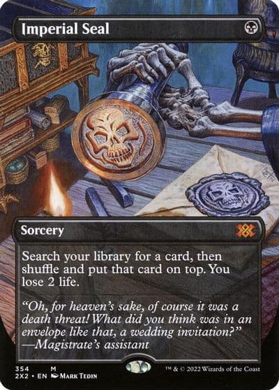 Imperial Seal Borderless Double Masters 2022 Magic card