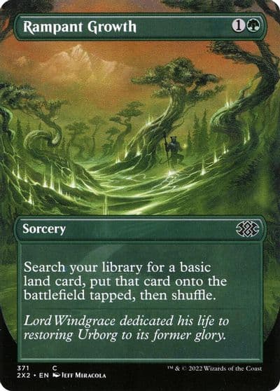 Rampant Growth Borderless Double Masters 2022 Magic card