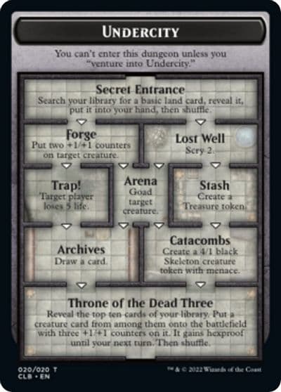 Undercity AFR Oversize Cards Magic card