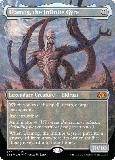 Ulamog the Infinite Gyre Textured Foil Double Masters 2022 Magic card