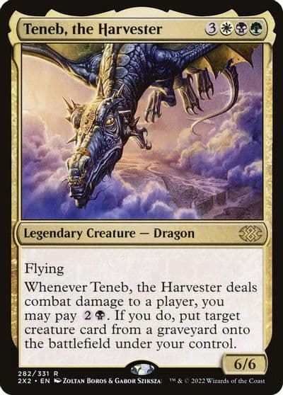 Teneb the Harvester Double Masters 2022 Magic card