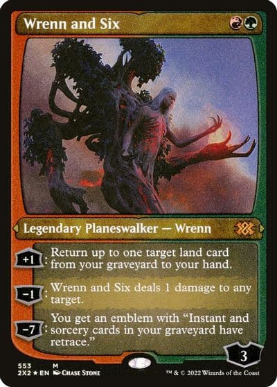 Wrenn and Six Foil Etched Double Masters 2022 Magic card