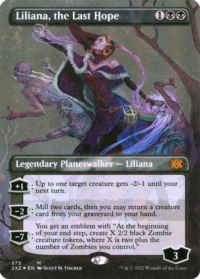 Liliana the Last Hope Textured Foil Double Masters 2022 Magic card