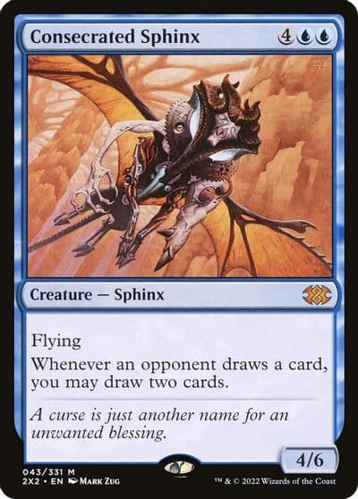 Consecrated Sphinx Double Masters 2022 Magic card