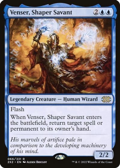 Venser Shaper Savant Double Masters 2022 Magic card