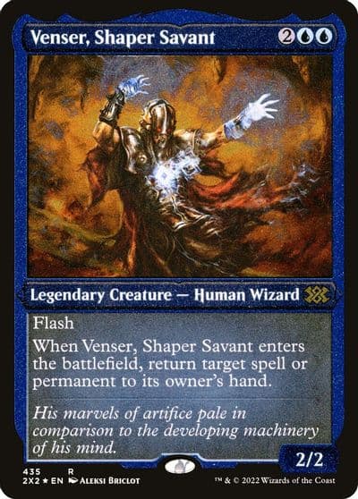Venser Shaper Savant Foil Etched Double Masters 2022 Magic card