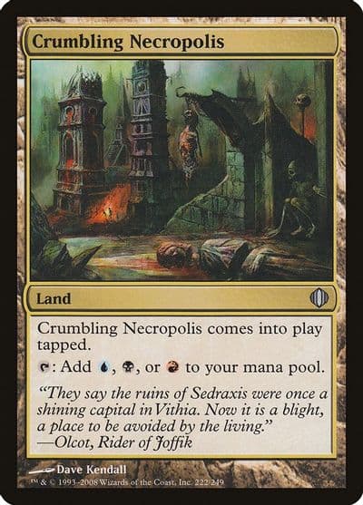 Crumbling Necropolis Shards of Alara Magic card