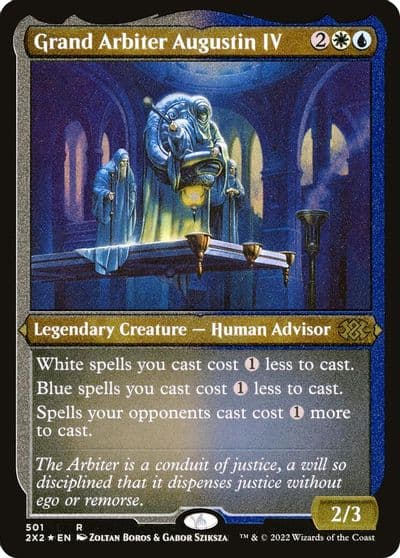 Grand Arbiter Augustin IV Foil Etched Double Masters 2022 Magic card