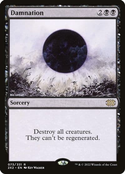 Damnation Double Masters 2022 Magic card