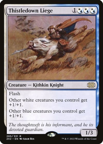 Thistledown Liege Double Masters 2022 Magic card