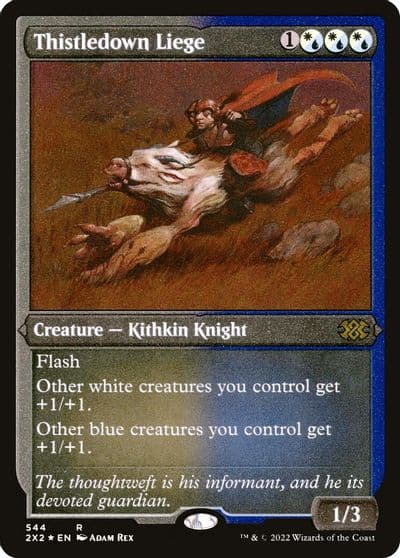 Thistledown Liege Foil Etched Double Masters 2022 Magic card