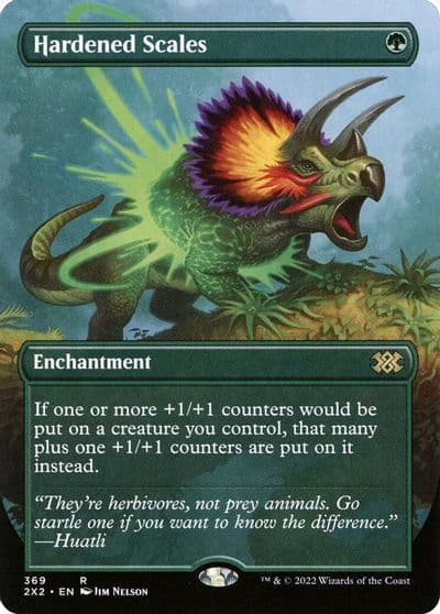 Hardened Scales Borderless Double Masters 2022 Magic card