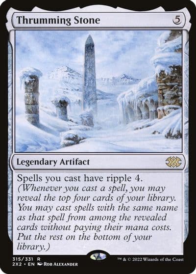 Thrumming Stone Double Masters 2022 Magic card
