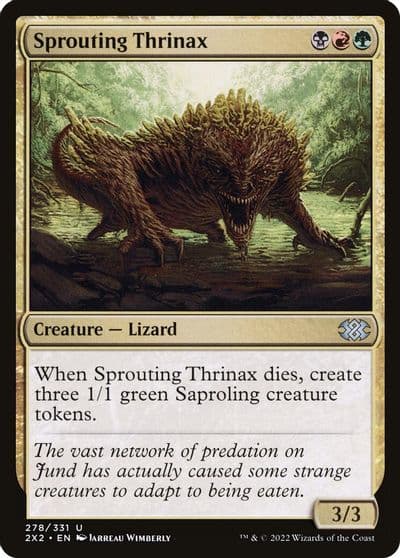 Sprouting Thrinax Double Masters 2022 Magic card