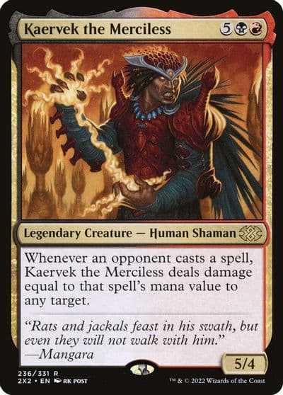Kaervek the Merciless Double Masters 2022 Magic card