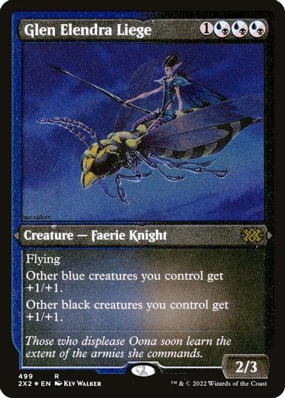 Glen Elendra Liege Foil Etched Double Masters 2022 Magic card