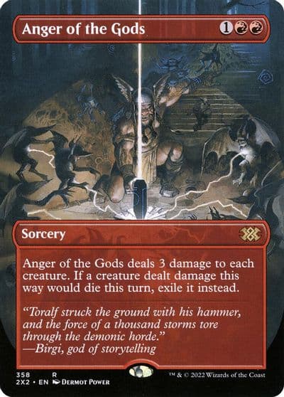 Anger of the Gods Borderless Double Masters 2022 Magic card