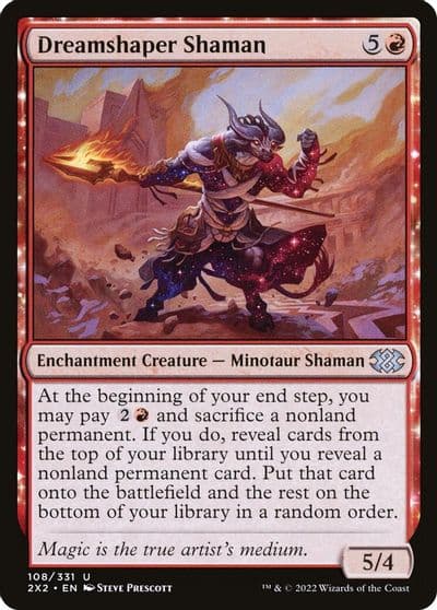 Dreamshaper Shaman Double Masters 2022 Magic card