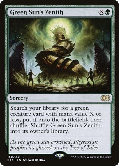 Green Suns Zenith Double Masters 2022 Magic card