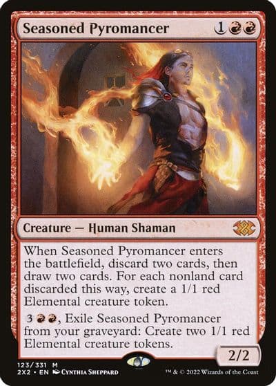 Seasoned Pyromancer Double Masters 2022 Magic card