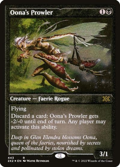 Oonas Prowler Foil Etched Double Masters 2022 Magic card