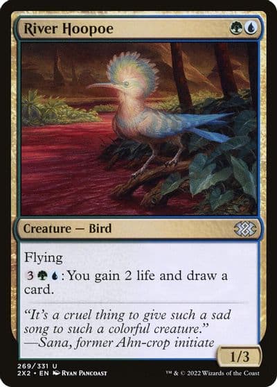 River Hoopoe Double Masters 2022 Magic card