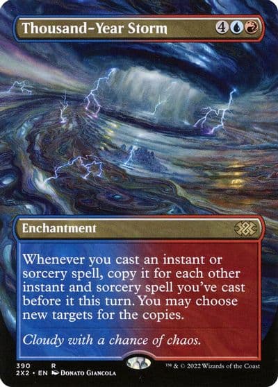 Thousand Year Storm Borderless Double Masters 2022 Magic card